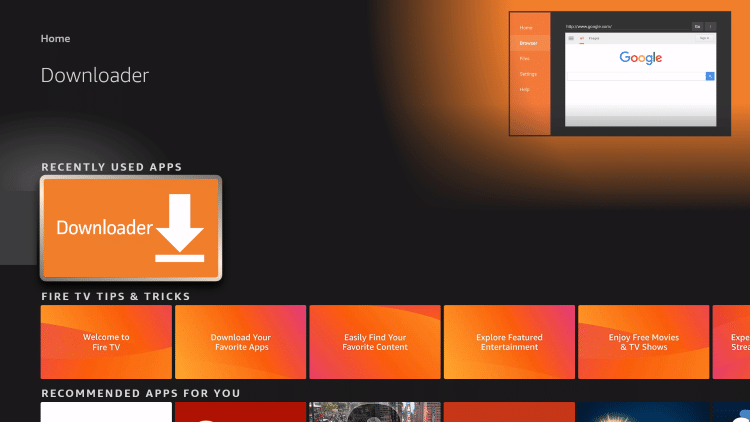 Passo 1 - Abrir Downloader